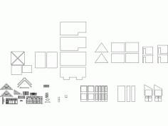 Dolls House Templates Free DXF File