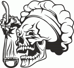 Skull Chef Free CDR Vectors Art