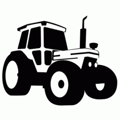 Silhouette Traced Tractor Vehicle Clip Art Free CDR Vectors Art