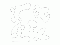 Jigsaw Puzzle Free DXF File