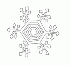 Laser Cut Kinetic Snowflakes Free DXF File