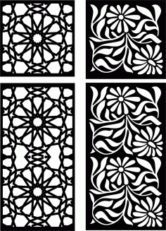 Decorative Screen Patterns For Laser Cutting 27 Free DXF File