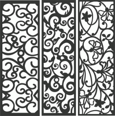 Decorative Screen Patterns For Laser Cutting 89 Free DXF File
