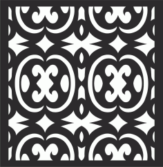 Decorative Screen Patterns For Laser Cutting 112 Free DXF File