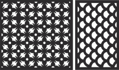 Decorative Screen Patterns For Laser Cutting 114 Free DXF File