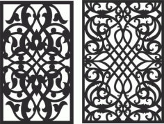 Decorative Screen Patterns For Laser Cutting 115 Free DXF File
