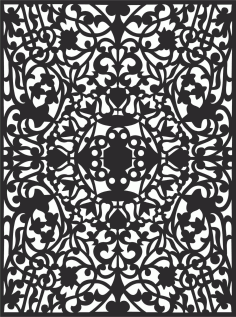 Decorative Screen Patterns For Laser Cutting 124 Free DXF File
