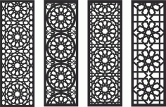 Decorative Screen Patterns For Laser Cutting 128 Free DXF File