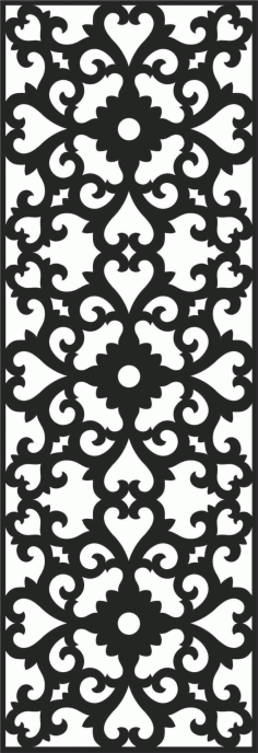 Decorative Screen Patterns For Laser Cutting 165 Free DXF File