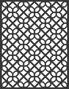 Floral Screen Patterns Design 22 Free DXF File