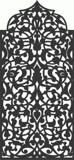 Floral Screen Patterns Design 30 Free DXF File