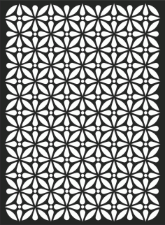 Floral Screen Patterns Design 62 Free DXF File