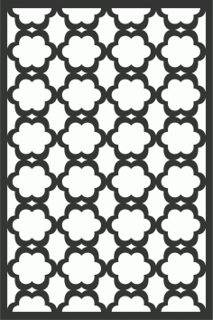 Floral Screen Patterns Design 71 Free DXF File