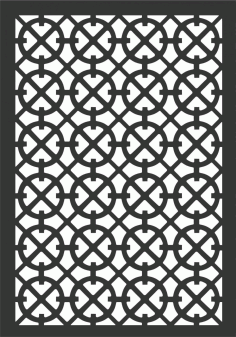Floral Screen Patterns Design 79 Free DXF File