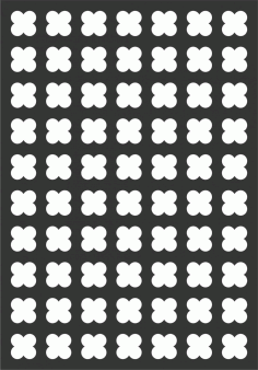Floral Screen Patterns Design 91 Free DXF File
