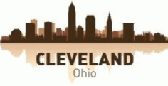 Cleveland Skyline Free CDR Vectors Art