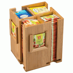 Tea Box Storage Sugar Bag Organizer Free CDR Vectors Art