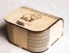 Laser Cut Small Gift Box Wooden Jewelry Box Free CDR Vectors Art
