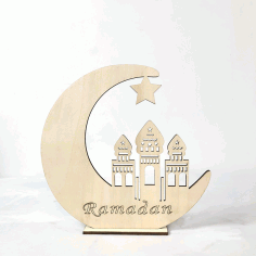 Ramadan Decorations Wooden Ornaments Free DXF File