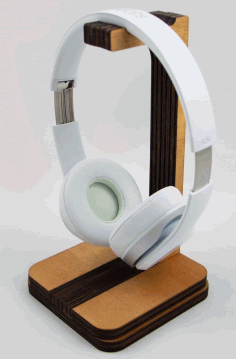 Laser Cut Headphone Stand Free DXF File