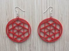 Laser Cut Earring Templates Free DXF File