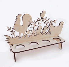 Laser Cut Easter Stand Free DXF File