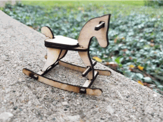 Laser Cut Rocking Horse Template Free DXF File