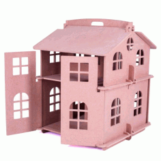 Laser Cut House Model For Kids Free CDR Vectors Art