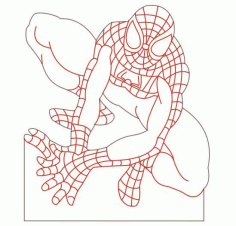 Spider Man Led Illusion Free CDR Vectors Art