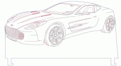Sport Car Led Illusion Free CDR Vectors Art