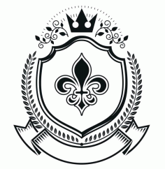 Floral Emblem Design Logo Free CDR Vectors Art