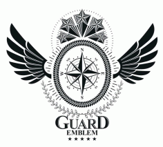 Guard Emblem Design Logo Badge Free CDR Vectors Art