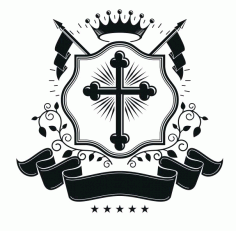 King Emblem Design Badge Free CDR Vectors Art