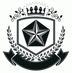 Star Emblem Design Logo Badge Free CDR Vectors Art