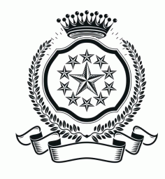 Stars Emblem Design Logo Badge Free CDR Vectors Art