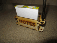 Laser Cut Pen And Notes Holder Free PDF File