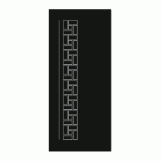 Laser Cut Door Engraved Design 73 Free DXF File