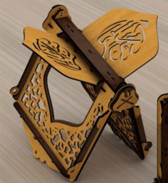 Quran Holder Wood Free CDR Vectors Art