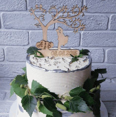 Wedding Cake Topper Free CDR Vectors Art