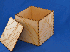 Wood Laser Cut Box Free AI File