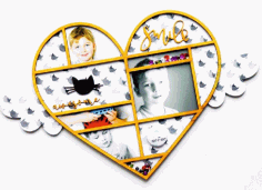 Heart Shaped Frame Free CDR Vectors Art