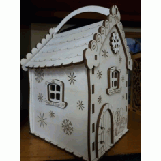 Laser Cut Candy Box Mouse House Free CDR Vectors Art