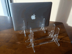 Mac Book Air Pro Laptop Stand Laser Cut Free AI File