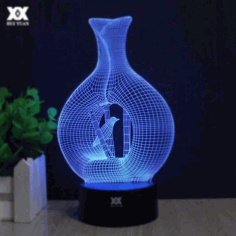 Vase Shape 3d Lamp Vector Model Free CDR Vectors Art