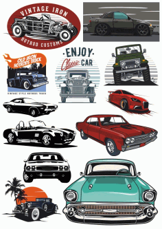 Cars Set Free CDR Vectors Art