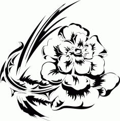 Flowers Vector Illustration Tattoo Design Free AI File