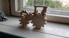 Laser Cut Wooden Toy Tractor Free PDF File