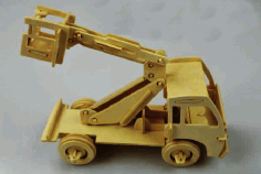 Lift Truck Laser Cut Model Free PDF File