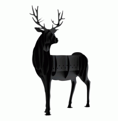 Laser Cut Barbecue Bbq Deer Free DXF File