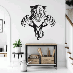 Tiger Wild Animal Metal Wall Art Home Decor Gift Wall Sculpture Free CDR Vectors Art